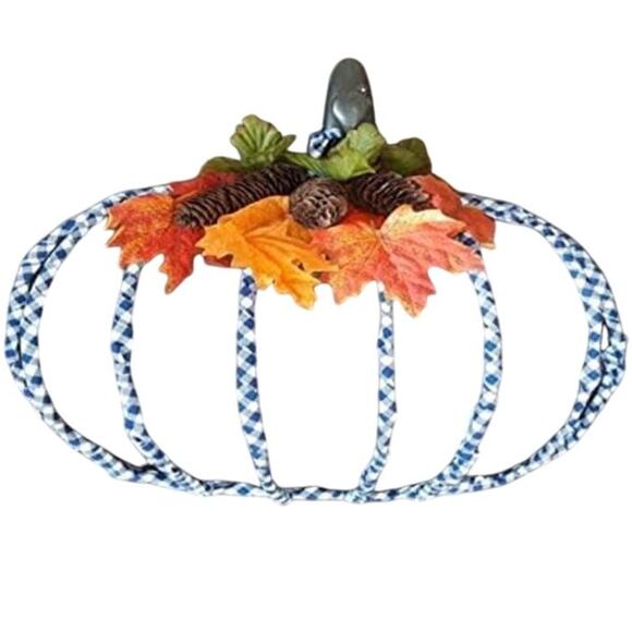 NWT Wreath Form Set - 3 Pumpkin & 2 Circular - Floral Garden - Picture 6 of 7